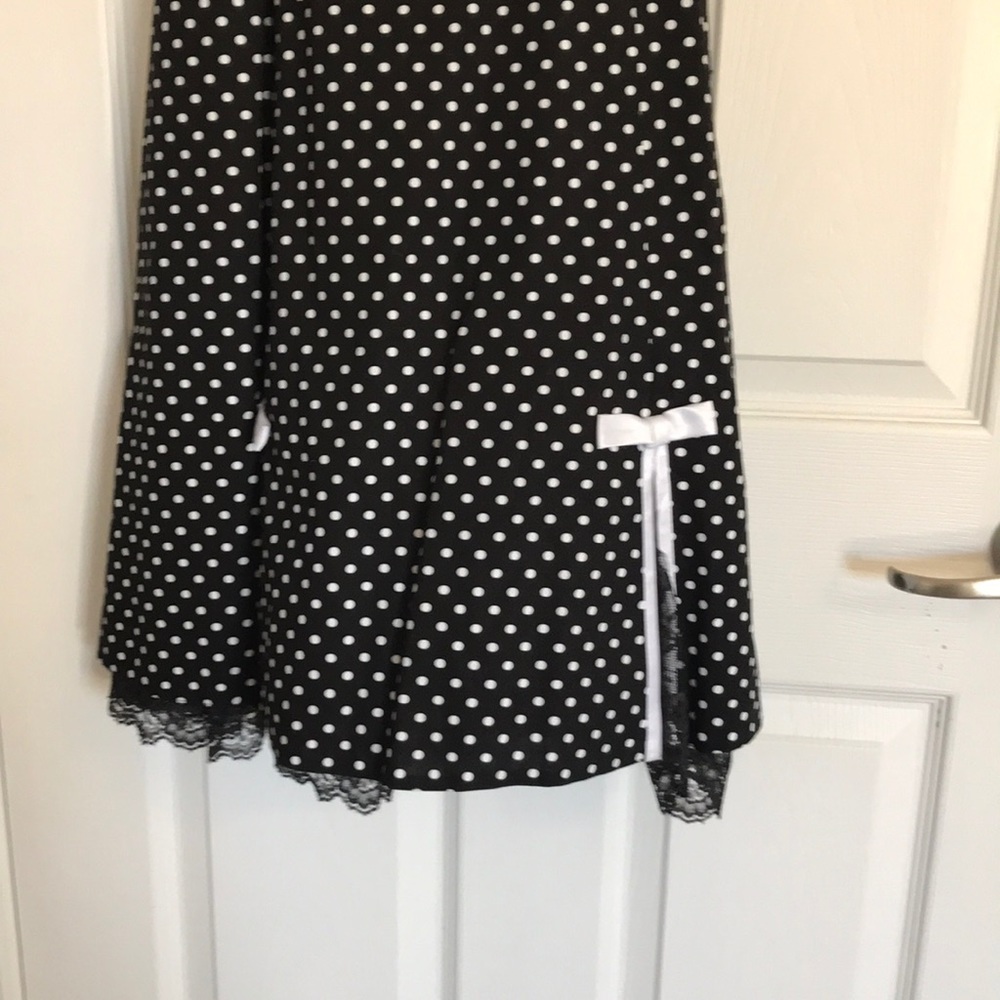 Black and White Strapless Dress - Picture 2 of 2